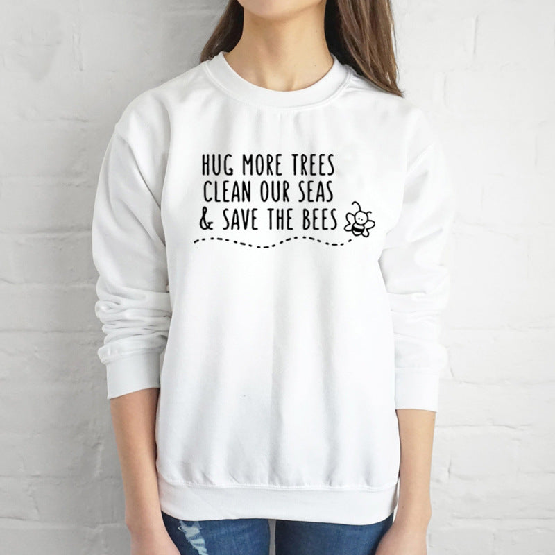 Four-Line Hoodie Letter Printed Hoodie